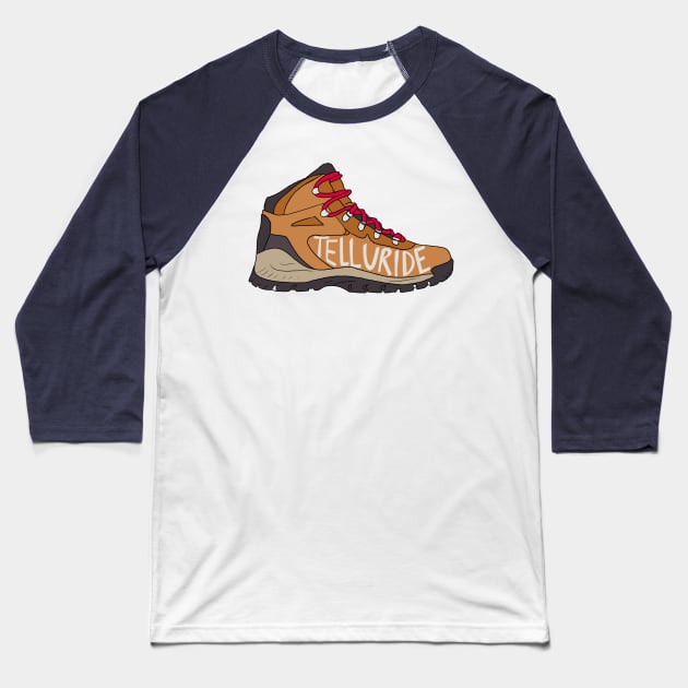 Hike Telluride Baseball T-Shirt by AlishaMSchil